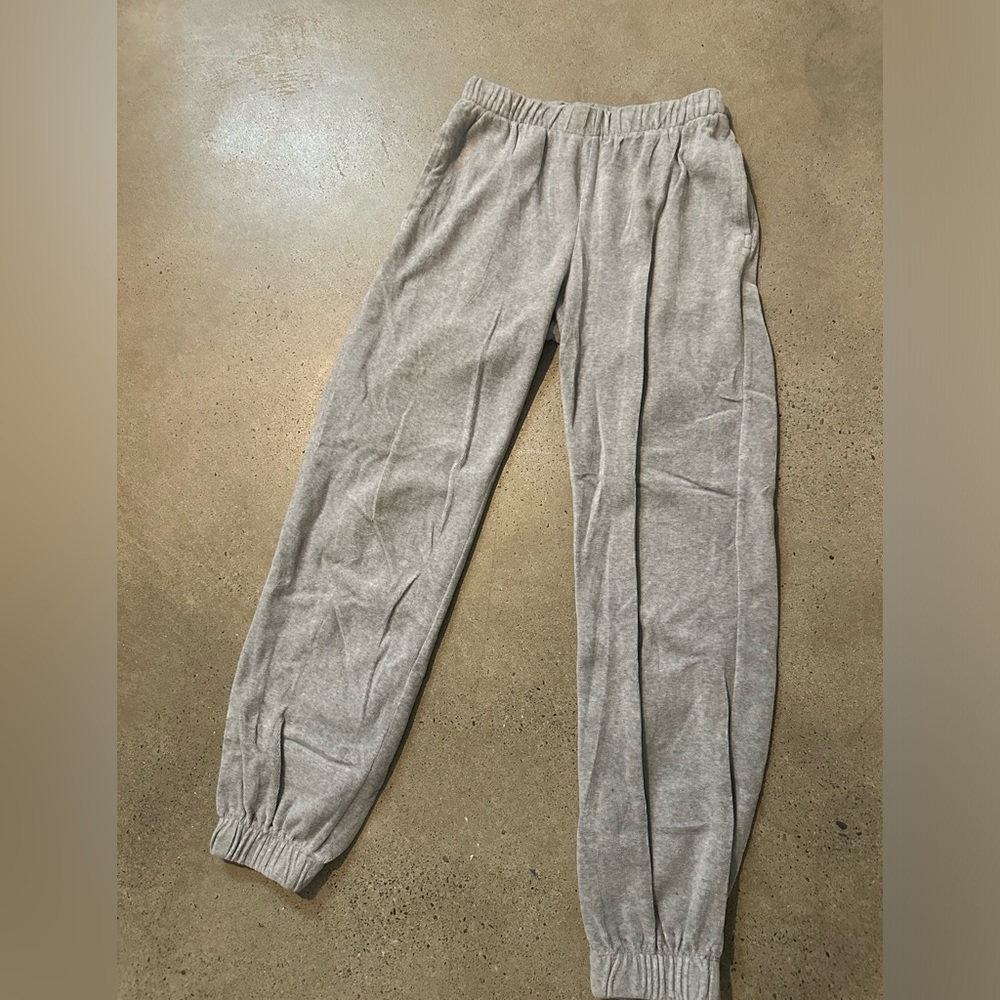 John galt brandy melville velvet grey sweatpants